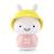 Veilleuse musicale - Alilo - Baby Bunny Rose - Bluetooth - Oreilles lumineuses en silicone souple BLANC 1 - vertbaudet enfant 