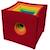 Cubes à empiler en feutrine - GOKI - Rainbow - Hauteur 62 cm - Jouet d'éveil pour enfant de 12 mois et plus ROUGE 2 - vertbaudet enfant 