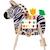 Jouet d'activité Zèbre Safari - Manhattan Toy - Pour Bébé de 12 mois et plus - Bois Multicolore BLANC 3 - vertbaudet enfant 
