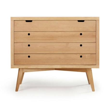 Lit bébé évolutif Marley - AKITEN RETAIL - Bois 70x140 cm - Marron - Chambre bébé BLANC 3 - vertbaudet enfant 