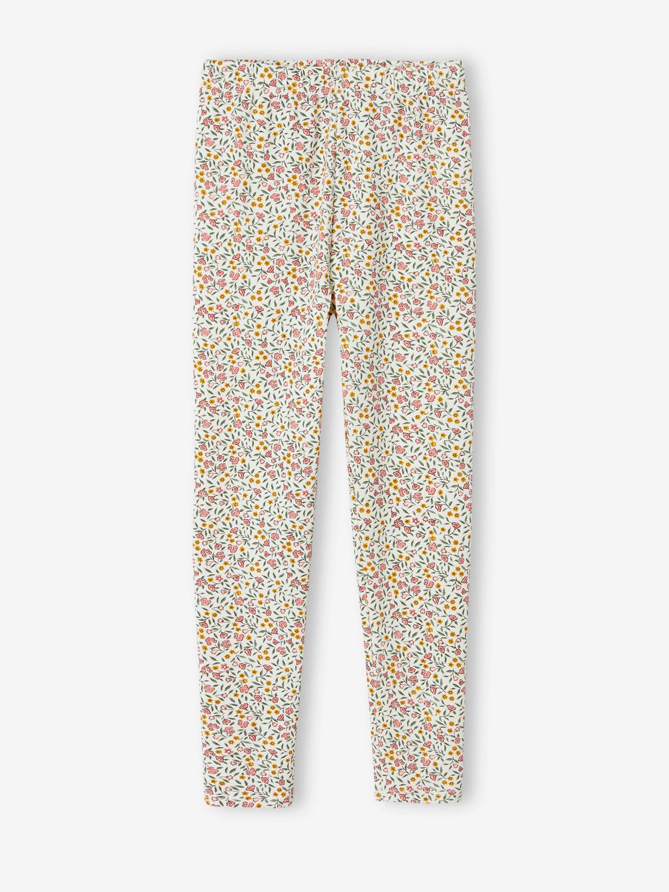 Legging Fille Vertbaudet - Mi-Mollet - 95% Coton - Taille Élastiquée - Label OEKO-TEX