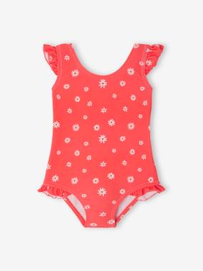 VERTBAUDET Ensemble De Bain T-Shirt Anti UV + Culotte + Bob Bébé Fille Rose 18M (81CM)