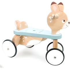 Jouet-Porteur Faon en bois - LE TOY VAN - Pour enfant de 12 mois à 3 ans - 4 roues - Bleu