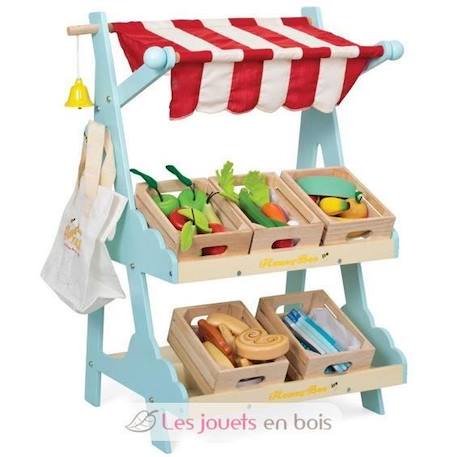 Cagette de viandes en bois - Le Toy Van - Le panier de viandes ROSE 4 - vertbaudet enfant 
