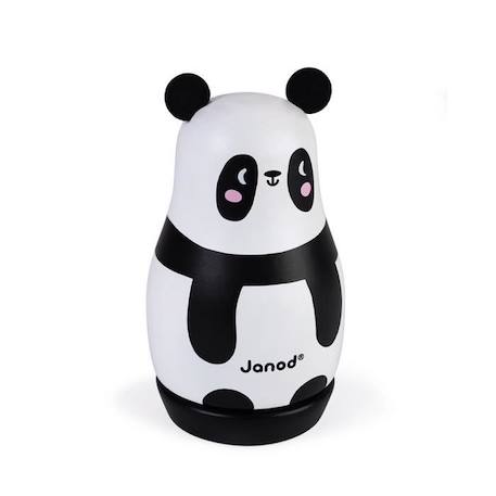 Boite à musique en bois - JANOD - Panda - Pop! Goes the wheasel - Blanc - Mixte - 12 mois BLANC 1 - vertbaudet enfant 