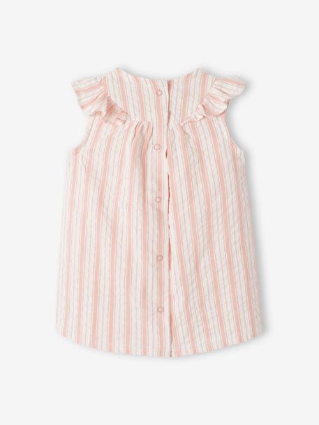 Robe rayée en seersucker naissance rose 3 - vertbaudet enfant 