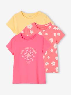 -Lot de 3 t-shirts Basics détails irisés fille