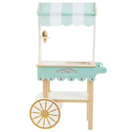 Chariot à glaces - Le Toy Van - LABEL TOUR - Pour enfant - Bleu et beige BLEU 4 - vertbaudet enfant 