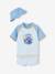 Ensemble de bain T-shirt anti-UV + boxer + bob bébé garçon bleu océan 1 - vertbaudet enfant 