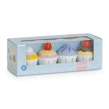 Cupcakes Le Toy Van - Cuisine pour enfants - Multicolore - Bois - 24 mois - 2 ans - Enfant BLEU 1 - vertbaudet enfant 
