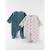 Set de 2 pyjamas dors-bien imprimé champignons en velours BEIGE 1 - vertbaudet enfant 