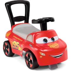 Porteur auto ergonomique Smoby Cars avec coffre à jouets - Fonction Trotteur - Volant Directionnel  - vertbaudet enfant