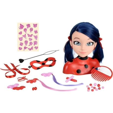 Tête à coiffer Miraculous Ladybug - BANDAI - Rouge - Licence Miraculous - Pour enfant à partir de 4 ans ROUGE 1 - vertbaudet enfant 