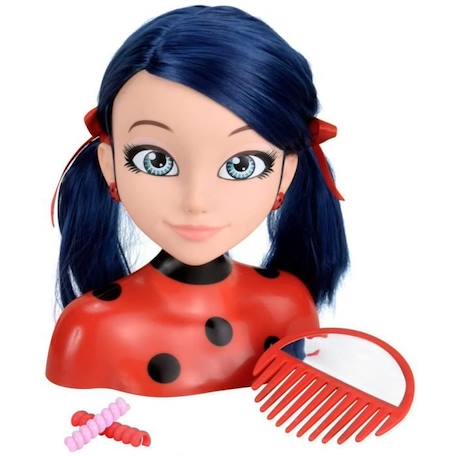 Tête à coiffer Miraculous Ladybug - BANDAI - Rouge - Licence Miraculous - Pour enfant à partir de 4 ans ROUGE 2 - vertbaudet enfant 