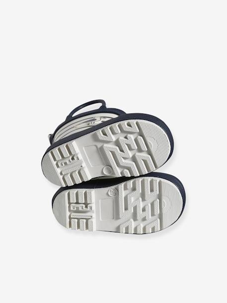 Bottes de pluie bébé détails ludiques rayé marine+vert imprimé 5 - vertbaudet enfant 