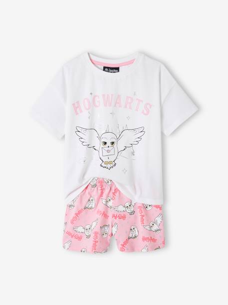 Pyjashort bicolore fille Harry Potter® blanc/rose 1 - vertbaudet enfant 