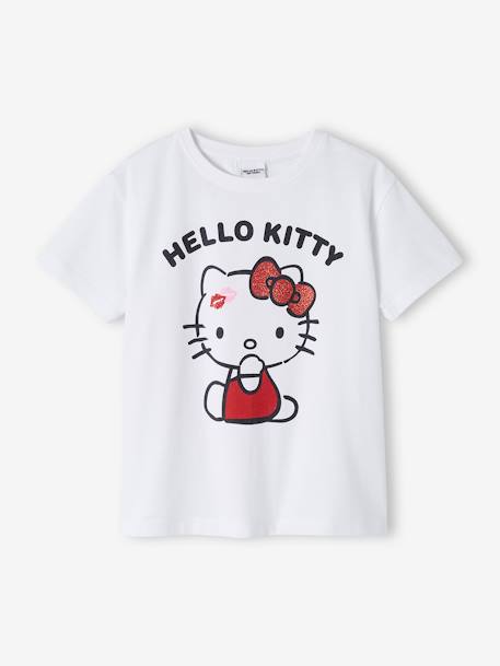Tee-shirt fille Hello Kitty® blanc 1 - vertbaudet enfant 