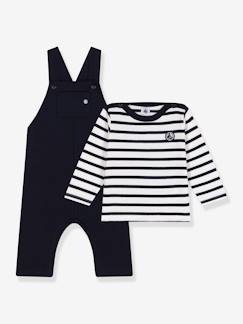 -Ensemble salopette et marinière PETIT BATEAU