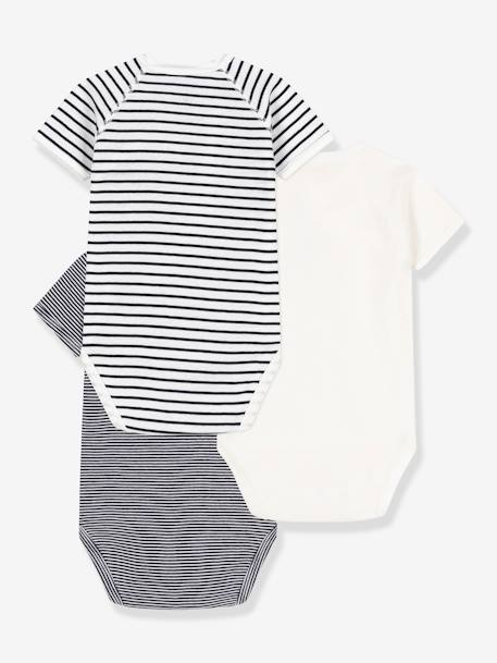 Lot 3 bodies marine 2 - vertbaudet enfant 