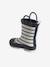 Bottes de pluie bébé détails ludiques rayé marine+vert imprimé 3 - vertbaudet enfant 