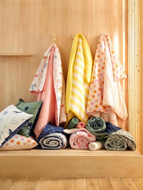 Parure housse de couette enfant et taie d'oreiller PAPILLONS rose 2 - vertbaudet enfant 