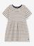 Robe rayée bébé beige chiné 1 - vertbaudet enfant 