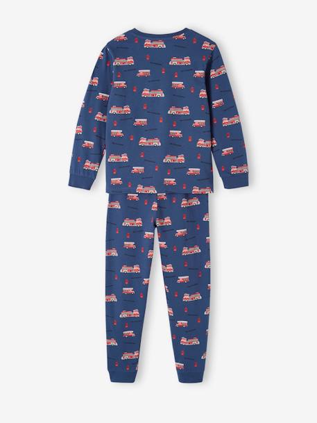 Lot pyjama + pyjashort garçon pompiers bleu océan 9 - vertbaudet enfant 