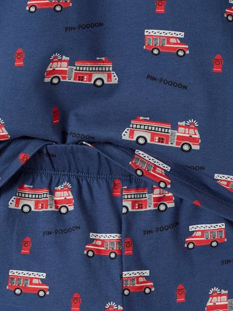Lot pyjama + pyjashort garçon pompiers bleu océan 7 - vertbaudet enfant 