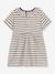 Robe rayée bébé beige chiné 2 - vertbaudet enfant 