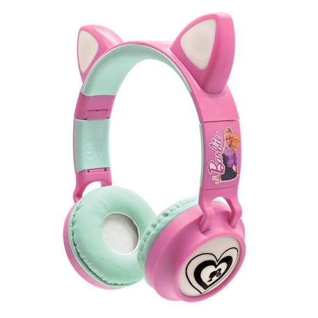 Casque Bluetooth Barbie avec effets lumineux ROSE 2 - vertbaudet enfant 