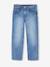 Jean fille droit MorphologiK tour de hanches large bleu foncé+denim bleached+stone 10 - vertbaudet enfant 