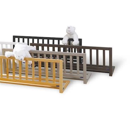 Barrière de lit enfant - AKITEN RETAIL - Noé - 120 cm - Bois massif - Finition laquée BLANC 2 - vertbaudet enfant 