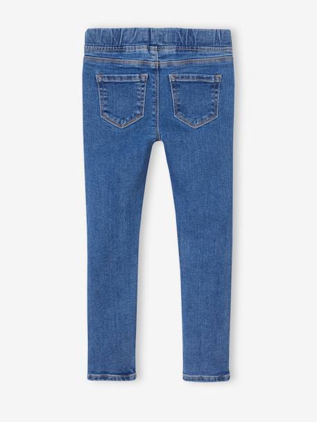Jean fille tregging Basics bleu jean+stone 2 - vertbaudet enfant 