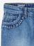 Jean fille droit MorphologiK tour de hanches large bleu foncé+denim bleached+stone 12 - vertbaudet enfant 