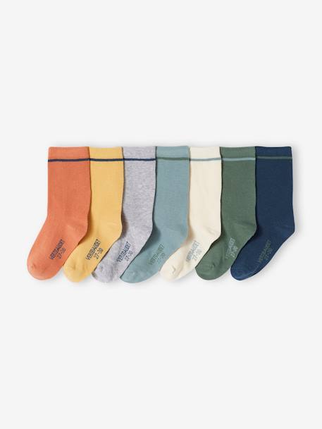 oeko-tex-Garçon-Sous-vêtement-Chaussettes-Lot de 7 paires de chaussettes garçon BASICS