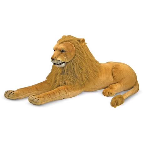 Grande Peluche - Lion - MELISSA & DOUG - Magnifiquement détaillé et réaliste MARRON 3 - vertbaudet enfant 