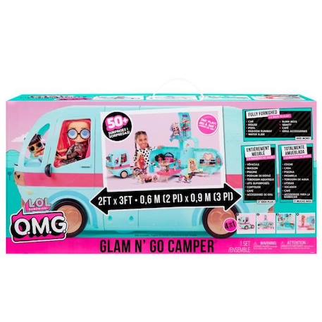 L.O.L. Surprise OMG Glamper (Bleu) - Camping Car poupées -  L 90 x H 60cm BLANC 5 - vertbaudet enfant 