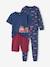 Lot pyjama + pyjashort garçon pompiers bleu océan 1 - vertbaudet enfant 