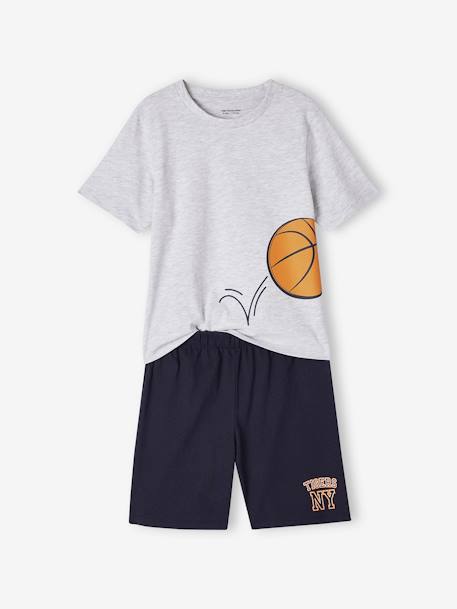 Lot pyjama + pyjashort basket garçon marine 3 - vertbaudet enfant 