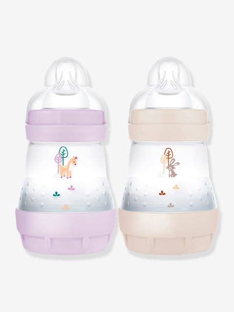 Lot de 2 biberons 160 ml Easy Start anti-colique Nature Guardian Lilas + sable+Océan + sable 1 - vertbaudet enfant 