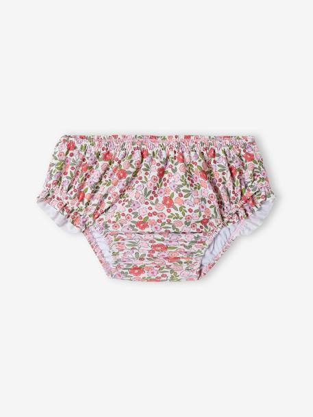 Ensemble de bain anti-UV T-shirt + culotte + bob bébé fille rose 4 - vertbaudet enfant 