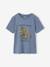Tee-shirt motif dinosaure garçon bleu grisé+cappuccino 1 - vertbaudet enfant 