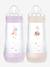 Lot de 2 biberons 320 ml Lilas + sable+Océan + sable 1 - vertbaudet enfant 