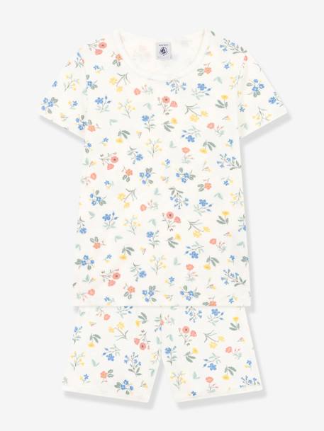 Pyjashort fille blanc imprimé 2 - vertbaudet enfant 