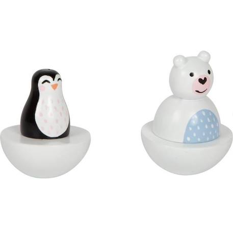 Boîte à musique Arctique en bois - Small foot company - ours polaire et pingouin - pour enfant dès 12 mois BLANC 4 - vertbaudet enfant 