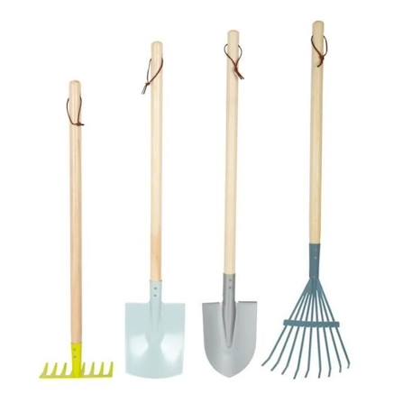 Set d'outils de jardinage pour enfants - Small Foot Company - Legler - En bois et en métal BEIGE 1 - vertbaudet enfant 