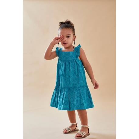 Robe évasée fleurie BLEU 3 - vertbaudet enfant 