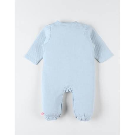Pyjama dors-bien en jersey BIO BLANC+BLEU 6 - vertbaudet enfant 