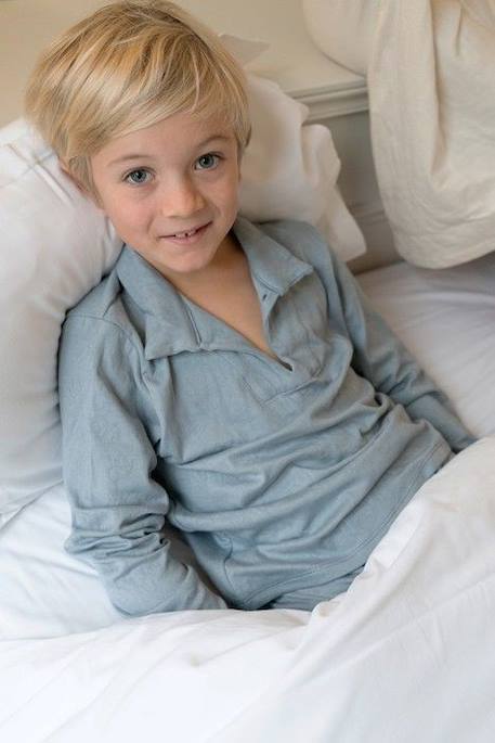 Pyjama enfant Nino BLEU 1 - vertbaudet enfant 