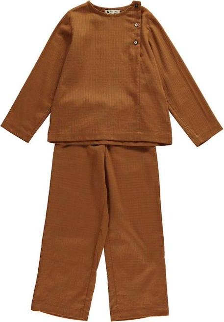 Pyjama enfant Lao MARRON 1 - vertbaudet enfant 